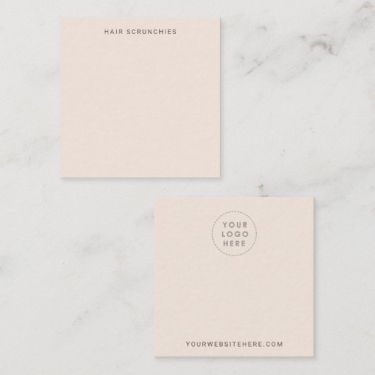 赤面色ディスプレイカード スクエア名刺 (正面/裏面)