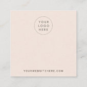 赤面色ディスプレイカード スクエア名刺 (裏面)