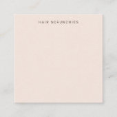 赤面色ディスプレイカード スクエア名刺 (正面)