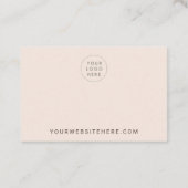 赤面色ディスプレイカード 名刺 (裏面)