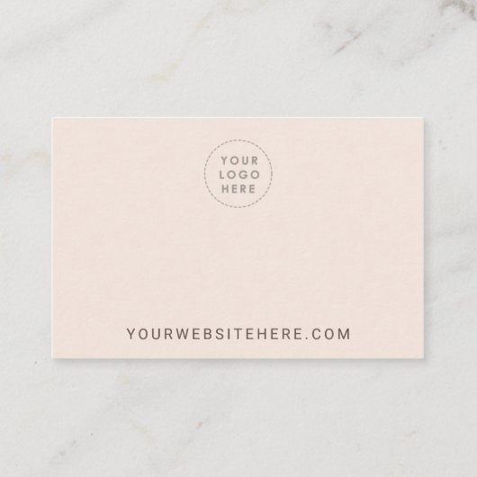 赤面色ディスプレイカード 名刺 (裏面)