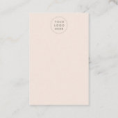 赤面色モノグラム表示カード 名刺 (裏面)