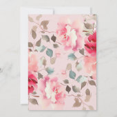 赤面花ズバプテスマ招待状 招待状 (裏面)