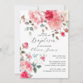 赤面花バプテスマ 招待状 (正面)