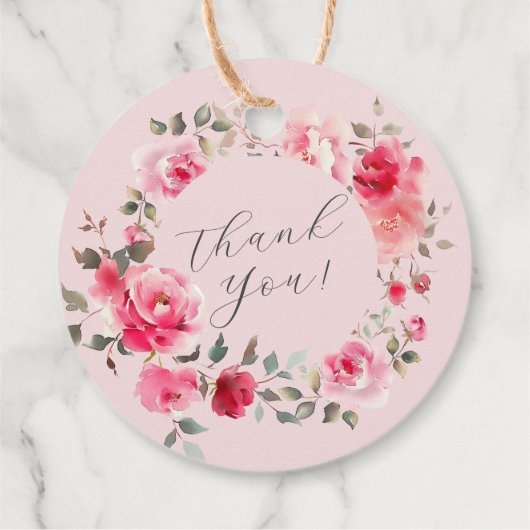 赤面花喜び赤ちゃんシャワー フェイバータグ (裏面)