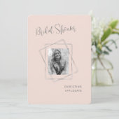 赤面花嫁フォトブライダルシャワー丸 招待状 (スタンド正面)