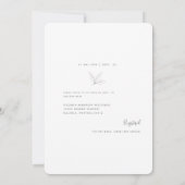 赤面花嫁フォトブライダルシャワー丸 招待状 (裏面)