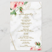 赤面花結婚式 プログラム (裏面)