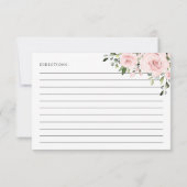 赤面花、ピンク色の花、ブライダルシャワーレシピ (裏面)