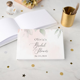 赤面花，ピンク色の花，ボホ，ブライダルシャワー ゲストブック