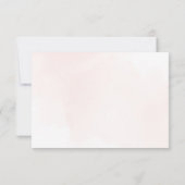 赤面花,ピンク色の花,ボホ,ブライダルシャワー サンキューカード (裏面)