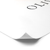 赤面花，ピンク色の花，誕生日歓迎 ポスター (角)