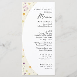 赤面芸術的フローラガーデンウォーター色 メニュー