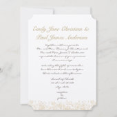 赤面葉ピンクエレガント・モノグラム結婚ズ 招待状 (正面)