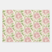 赤面薄紫水カラーバラ ラッピングペーパーシート (正面3)