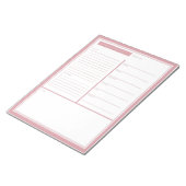 赤面週次To Doリスト ノートパッド (アングル)