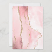 赤面金ゴールドアガテエメラルドグリーン50thバースデーパーティー 招待状 (裏面)