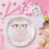 赤面金ゴールドウッドランドスウィートアールヴァレンティネス誕生日 ペーパープレート (パーティー)