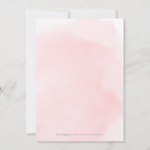 赤面金ゴールドエレガント書道ブライダルシャワー 招待状 (裏面)