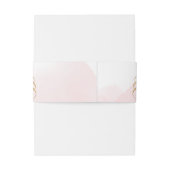 赤面金ゴールドエレガント書道ヴィンテージ結婚式 招待状ベリーバンド (裏面例)