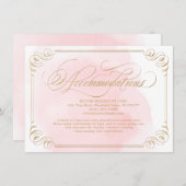 赤面金ゴールドエレガント書道宿泊施設 エンクロージャーカード (正面/裏面)