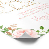 赤面金ゴールドカボチャおしゃぶり狩りベビーシャワーゲーム ポスター (角)