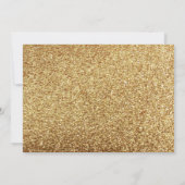赤面金ゴールドグリッターブライダルシャワー招待状 招待状 (裏面)