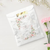 赤面金ゴールドグリーンダスティピンクフローラ結婚ズ フェイバーバッグ (封をした状態)