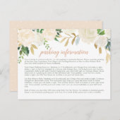 赤面金ゴールドグリーン結婚フローラの駐車情報 ポストカード (正面/裏面)