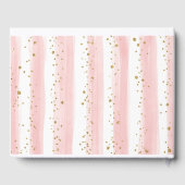 赤面金ゴールドジャングルサファリワイルドアニマルズベビーガール ゲストブック (裏面)