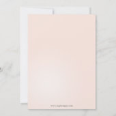 赤面金ゴールドスノーフレークスウィンターブライダルシャワー招待状 招待状 (裏面)