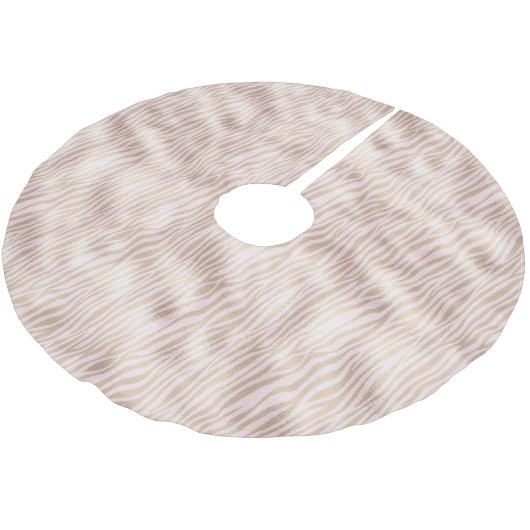 赤面金ゴールドゼブラ印刷 ブラッシュドポリエステルツリースカート (アングル)