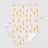 赤面金ゴールドトロピカルパイナップル ゴルフタオル (インサイチュ)