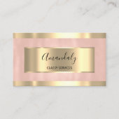 赤面金ゴールドフレームエレガントプロフェッショナルモダン 名刺 (正面)