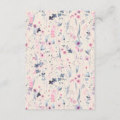 赤面金ゴールドフローラガネーシュインディアンウェディングレセプション エンクロージャーカード (裏面)