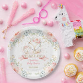 赤面金ゴールドフローラキツネボホウッドランドベビーシャワー ペーパープレート (パーティー)