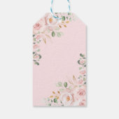 赤面金ゴールドフローラキンセアニェラミクリン誕生日 ギフトタグ (裏面)