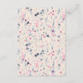 赤面金ゴールドフローラクリシュナインディアン結婚ズサンゲ エンクロージャーカード (裏面)