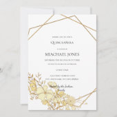赤面金ゴールドフローラ幾何学的キンセアニェラ投資 招待状 (正面)