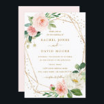 赤面金ゴールドフローラ幾何結婚式招待状 招待状<br><div class="desc">リトルモダンベイリー店でフローラ結婚式招待状をもっと!</div>