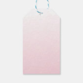 赤面金ゴールドブライダルブランチアンドバブリーメッセージカード ギフトタグ (裏面)