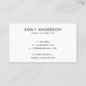 赤面金ゴールドブラシストローク汚れ円マークロゴ 名刺 (裏面)