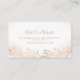 赤面金ゴールドボタニッ結婚クのウェブサイト挿入カード プレイスカード