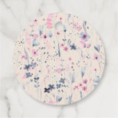 赤面金ゴールドワイルドフラワーガネーシュインディアン結婚ズ フェイバータグ (裏面)