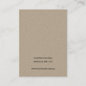 赤面金ゴールド包装バラフローライヤリングディスプレイ 名刺 (裏面)