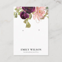 赤面金ゴールド包装バラフローライヤリングディスプレイ