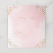 赤面金ゴールド書道ヴィンテージ結婚式座席表 プレイスカード (外部開封)