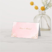 赤面金ゴールド書道ヴィンテージ結婚式座席表 プレイスカード (裏面)