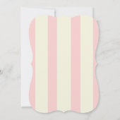 赤面金ゴールド王室のプリンセスベビーシャワー招待状 招待状 (裏面)