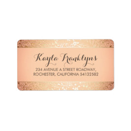 赤面金ゴールド結婚フローラ ラベル